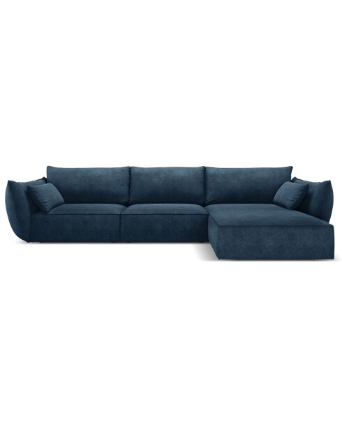 Canapé D'Angle Droit Vanda 5 Places 2 bleu roi - 208x166x85 cm