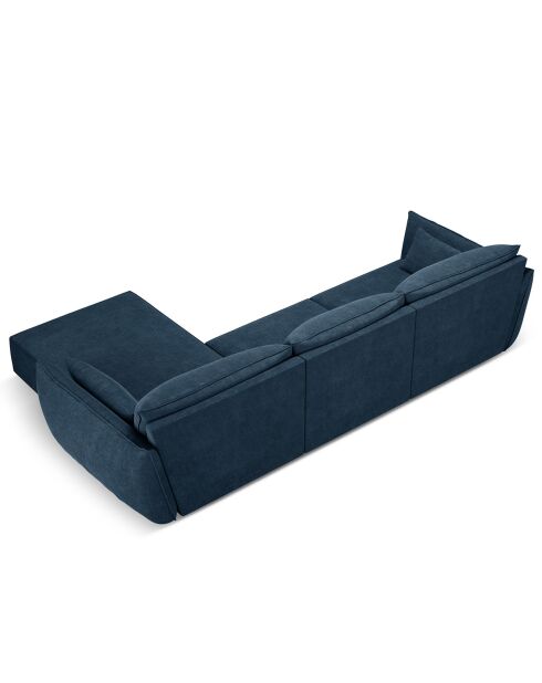 Canapé D'Angle Droit Vanda 5 Places 2 bleu roi - 208x166x85 cm