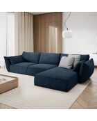 Canapé D'Angle Droit Vanda 5 Places 2 bleu roi - 208x166x85 cm