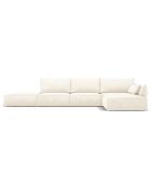 Canapé D'Angle Droit Vanda 5 Places 1 beige clair - 386x166x85 cm