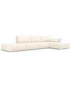 Canapé D'Angle Droit Vanda 5 Places 1 beige clair - 386x166x85 cm