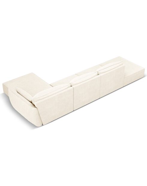 Canapé D'Angle Droit Vanda 5 Places 1 beige clair - 386x166x85 cm