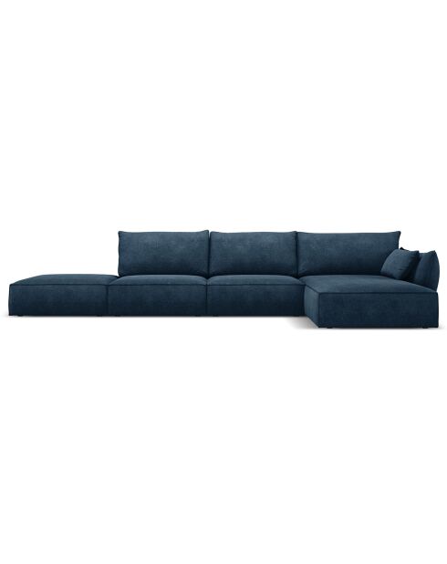 Canapé D'Angle Droit Vanda 5 Places 1 bleu roi - 386x166x85 cm