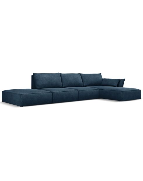 Canapé D'Angle Droit Vanda 5 Places 1 bleu roi - 386x166x85 cm