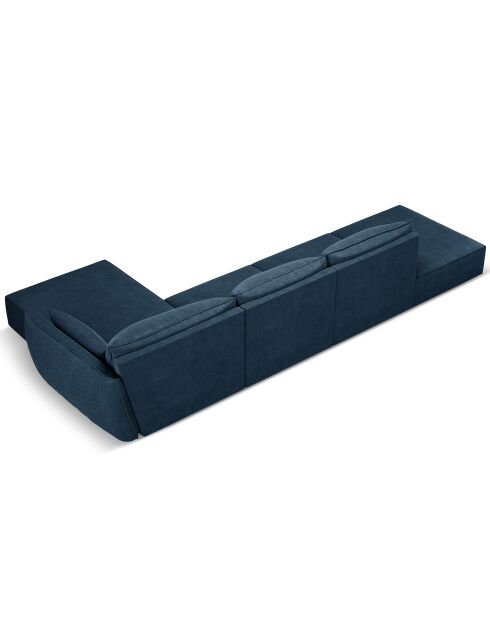 Canapé D'Angle Droit Vanda 5 Places 1 bleu roi - 386x166x85 cm