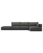 Canapé D'Angle Droit Vanda 5 Places 1 gris - 386x166x85 cm