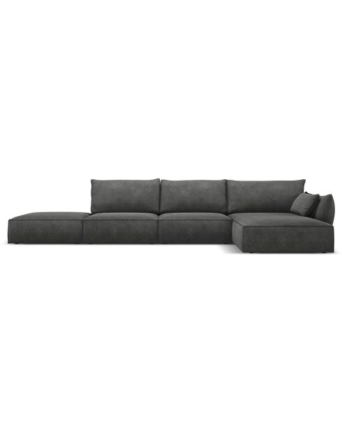 Canapé D'Angle Droit Vanda 5 Places 1 gris - 386x166x85 cm