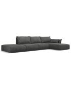 Canapé D'Angle Droit Vanda 5 Places 1 gris - 386x166x85 cm