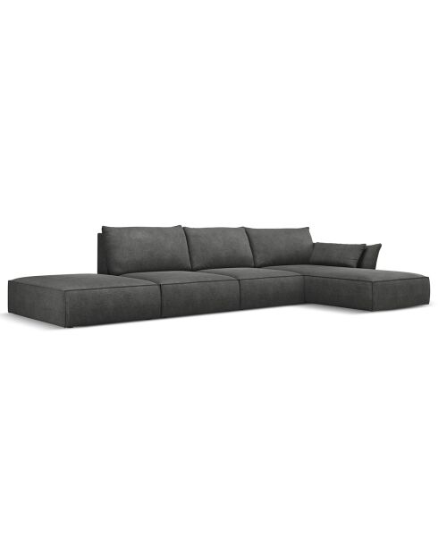 Canapé D'Angle Droit Vanda 5 Places 1 gris - 386x166x85 cm