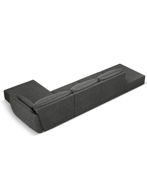 Canapé D'Angle Droit Vanda 5 Places 1 gris - 386x166x85 cm