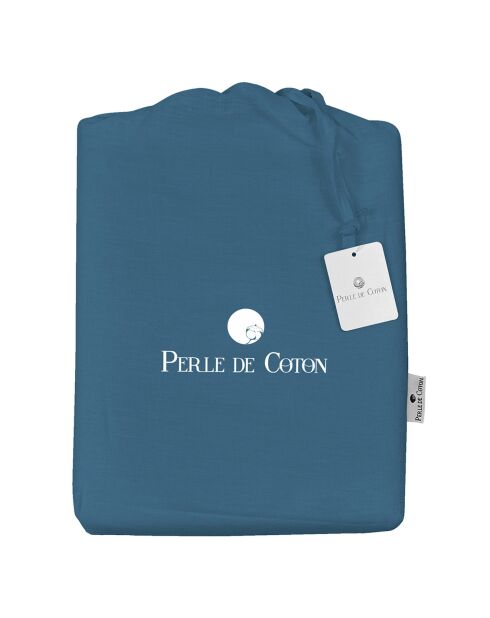 2 Taies d'oreiller 100% Lin lavé denim