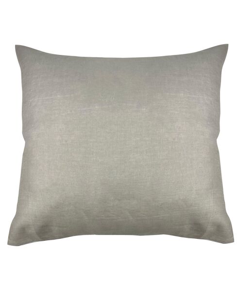 Parure housse de couette 100% Lin lavé perle