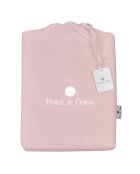 Parure housse de couette 100% Lin lavé rose