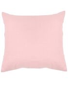 Parure housse de couette 100% Lin lavé rose
