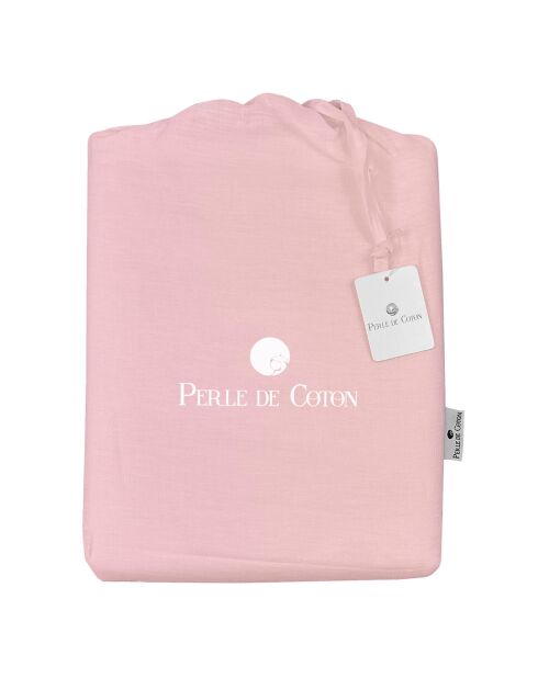 2 Taies d'oreiller 100% Lin lavé roses