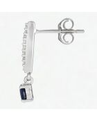 Boucles d'oreilles Nirriti Diamants 0.09 ct & Diamants 0.48 ct or blanc