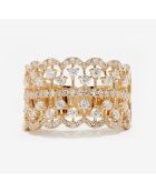 Stockholm 1 kt geelgouden diamanten ring