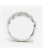 Stockholmer Diamantring 1 Karat Weißgold