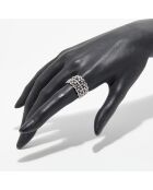 Stockholmer Diamantring 1 Karat Weißgold