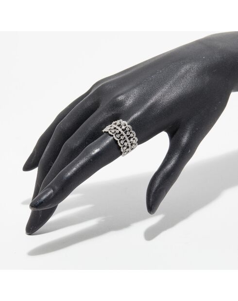 Stockholmer Diamantring 1 Karat Weißgold
