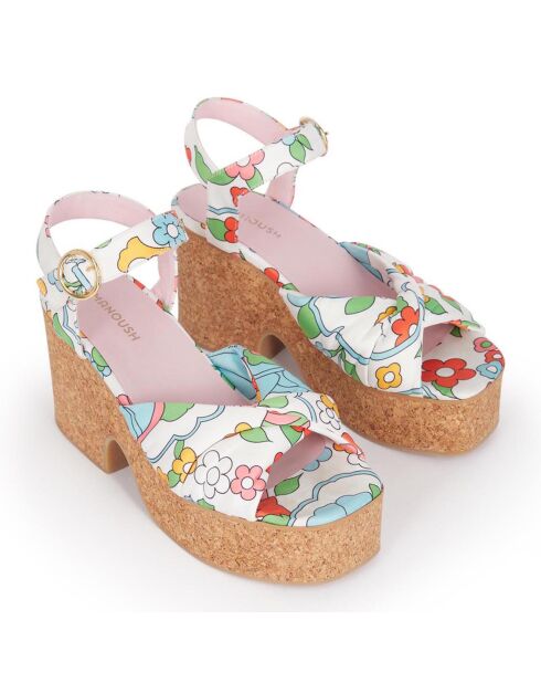 Sandales imprimées chantilly - Talon 9 cm