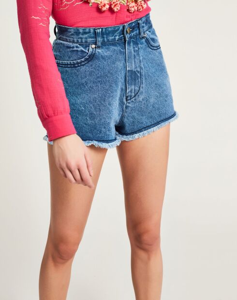 Short en jean Basic washed blue