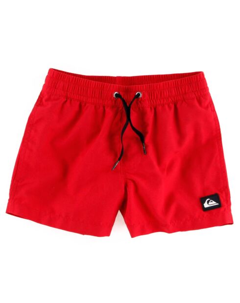 Short de Bain en 100% Matière recyclée rouge