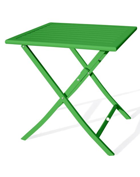 Marius opvouwbare tuintafel in groen aluminium - 70x70 cm