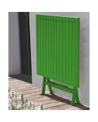 Marius Klapptisch für den Garten aus grünem Aluminium - 70x70 cm