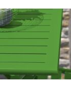 Marius Klapptisch für den Garten aus grünem Aluminium - 70x70 cm