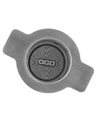 Infuseur à thé rétractable avec couvercle Luke gris/marron - 9.8x7x8.2 cm