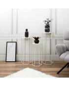 3 Sellettes gigognes blanches