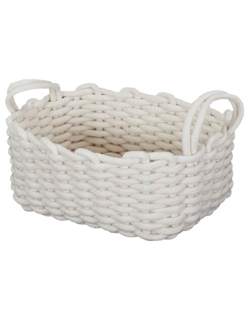 3 Paniers tricot blancs