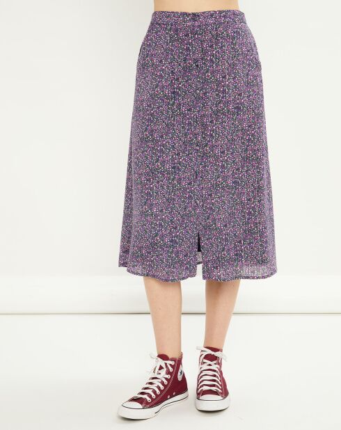 Jupe Casta imprimée violette