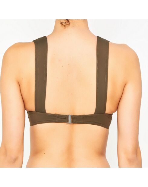 Haut de maillot de bain Maider vert kaki
