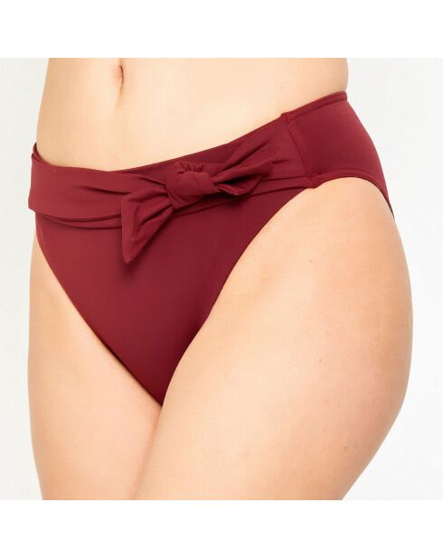 Bas de maillot de bain Txipi rouge bordeaux