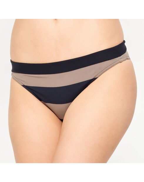 Bas de maillot de bain Artemis noir/beige