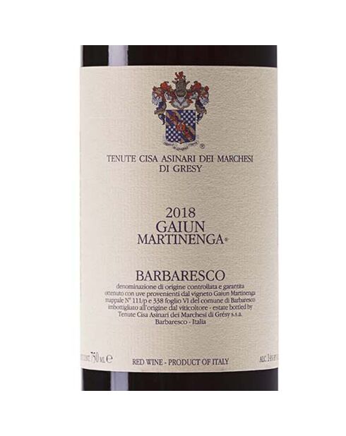 1 Barbaresco Martinenga Monopole Gaiun 2018 Marchesi di Gresy 75cl