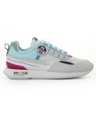 Sneakers Lio blanc/turquoise/rose