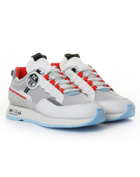 Sneakers Pio gris/rouge/blanc