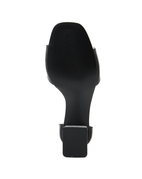 Mina zwart/witte sandalen - Hak 7 cm