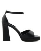 Sandales Fova noires - Talon 10 cm