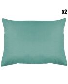 2 Taies d'oreiller 100% Lin lavé celadon