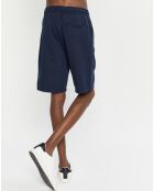 Short en Coton Bio & Lin Regular Fit Fave bleu marine