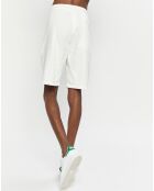 Short en Coton Bio & Lin Regular Fit Fave blanc