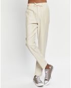 Pantalon en Coton Bio & Lin Warren Tapered beige