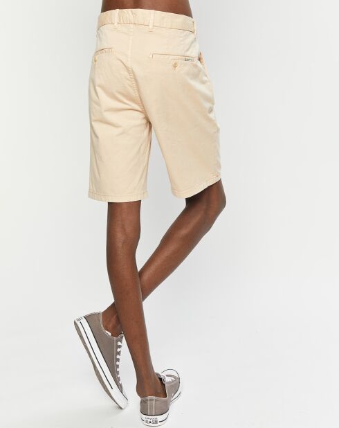 Short en Coton Bio mélangé Regular Fit Stuart beige