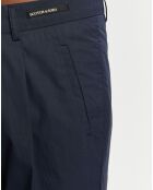 Pantalon Chino Regular Fit à Pinces Blake bleu marine