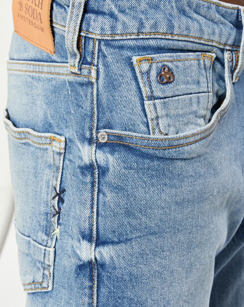 Jean en Coton Bio mélangé Slim Fit Ralston Vintage bleu moyen