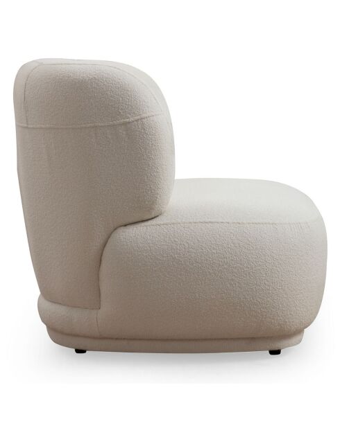 Fauteuil Livorno blanc - 85x78x80 cm